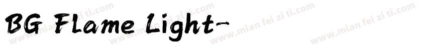 BG Flame Light字体转换